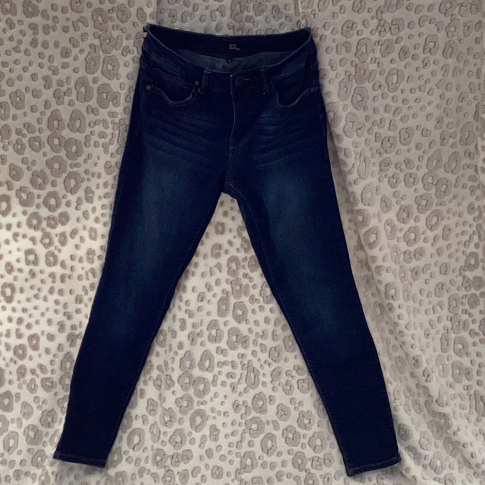 1822 Denim Blue Skinny Jeans Full Length